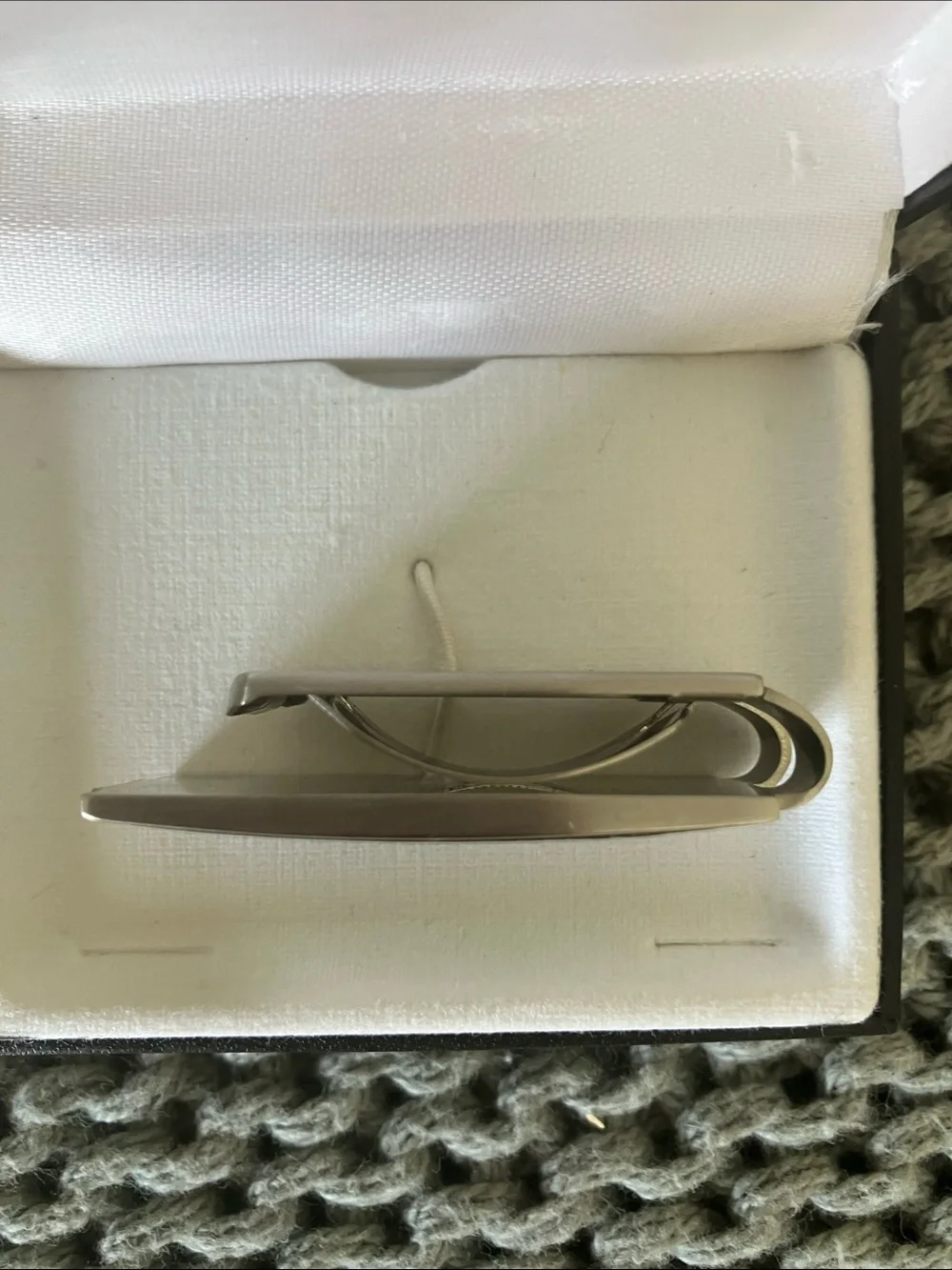 Colibri Stainless Steel Money Clip in Silver and Black